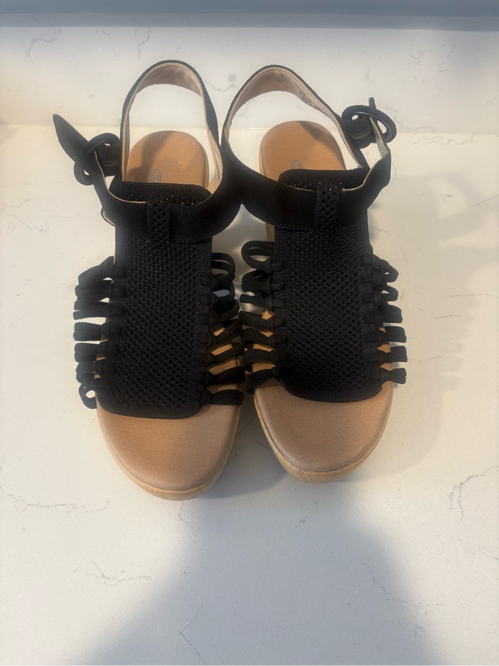 Original collection, Dr. Scholls  beachfront Platform Sandals - Black